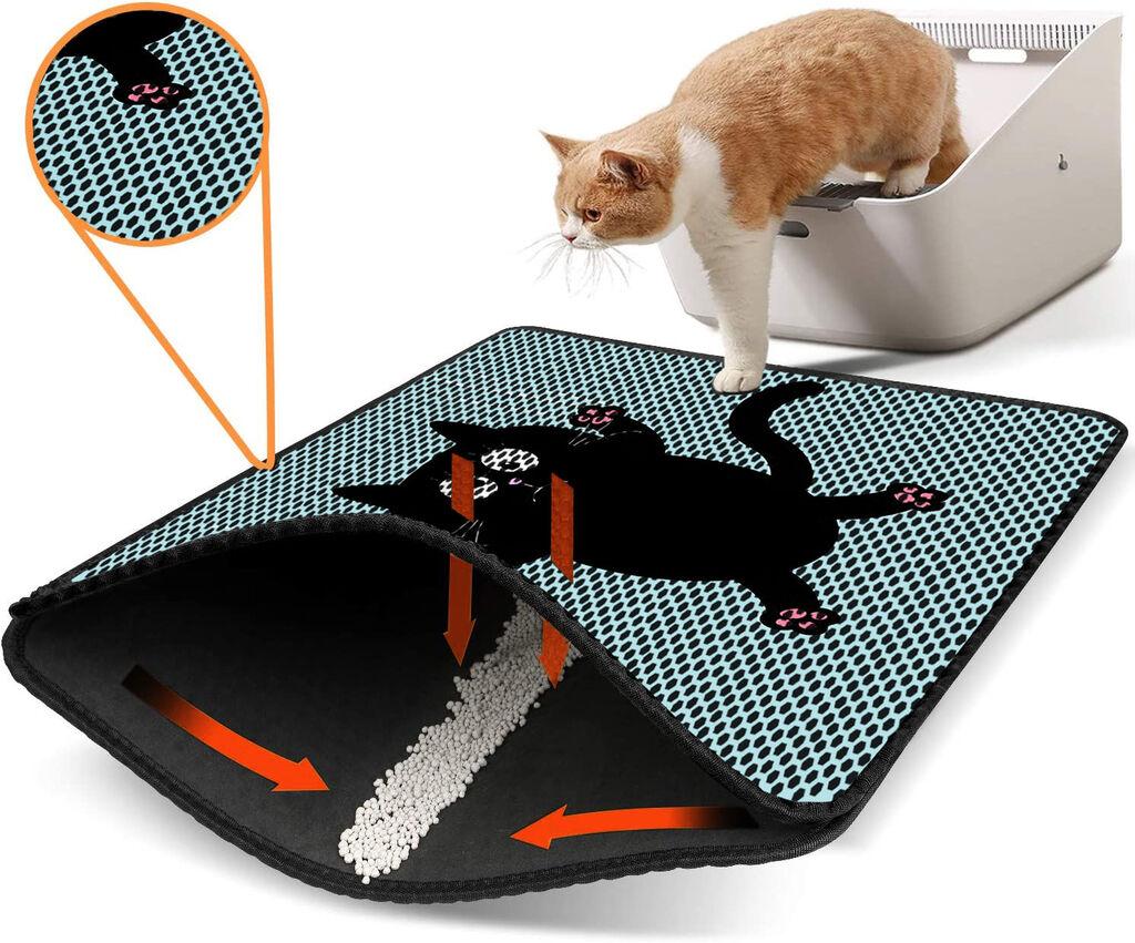 Aberto Design WC преграда за мачки Nrszn0158, 45 x 60 см, светло сина