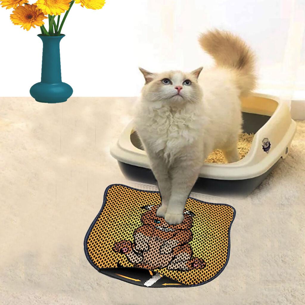 Тоалетна просторија за мачки Aberto Design Kdkafa0194, 40 x 50 см, жолта