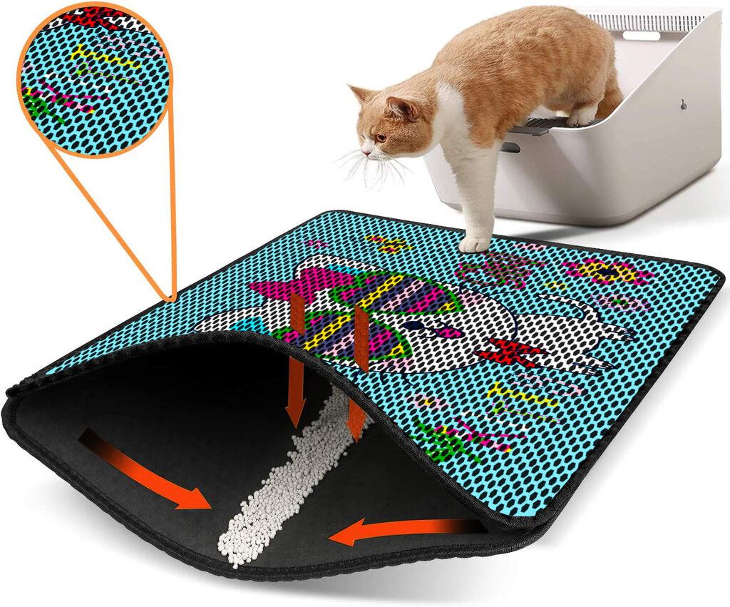 Aberto Design WC преграда за мачки Nrszn0048, 45 x 60 см, тиркизна