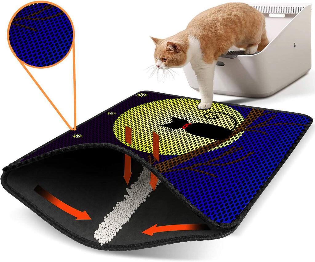 Aberto Design WC преграда за мачки Nrszn0126, 45 x 60 см, темно сина