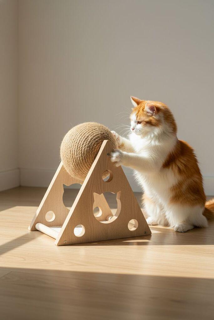 Гребелка за шепи и мустаќи за мачки Мило, кафеава