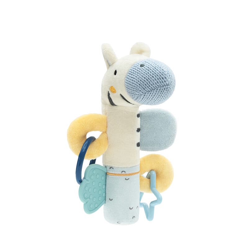 KikkaBoo Мека играчка активити сквикер Stripy Friends