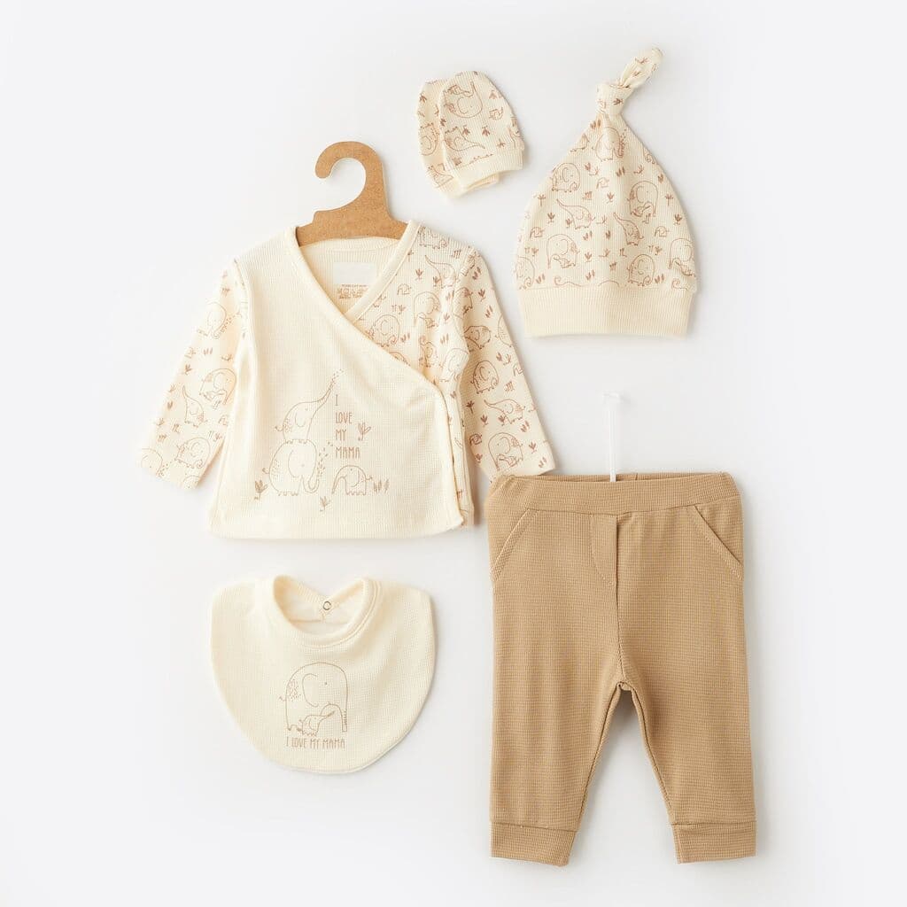 Бебешки комплет со слонче 5 Делен