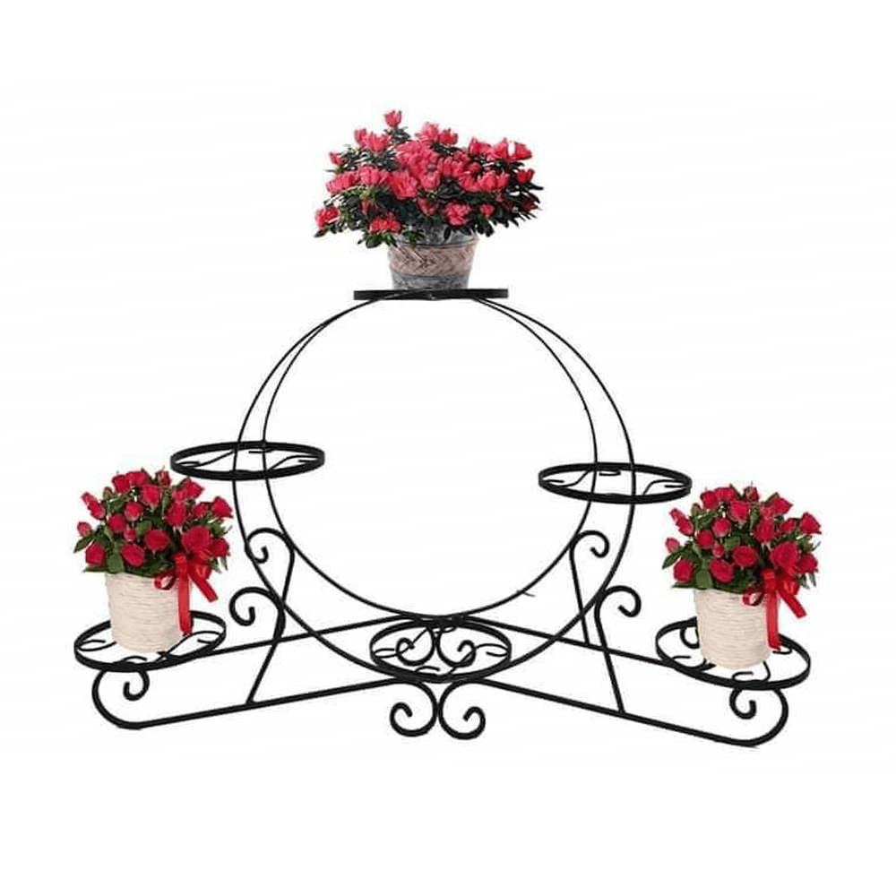 Држач За 6 Саксии Сталка 6 Круг Црна