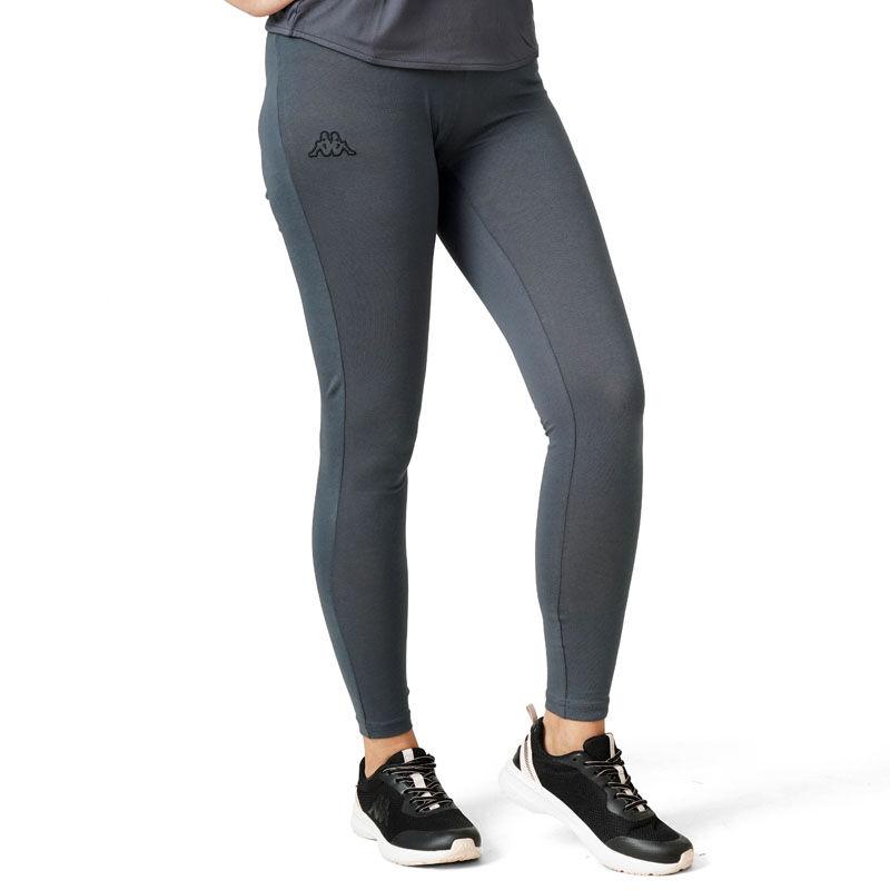 Женски хеланки Kappa со лого на Zapri кожа, темно сива