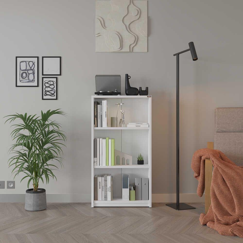 Полица за книги Hanah Home Ktp-130-Bb-1, 58x106x23 см, бела