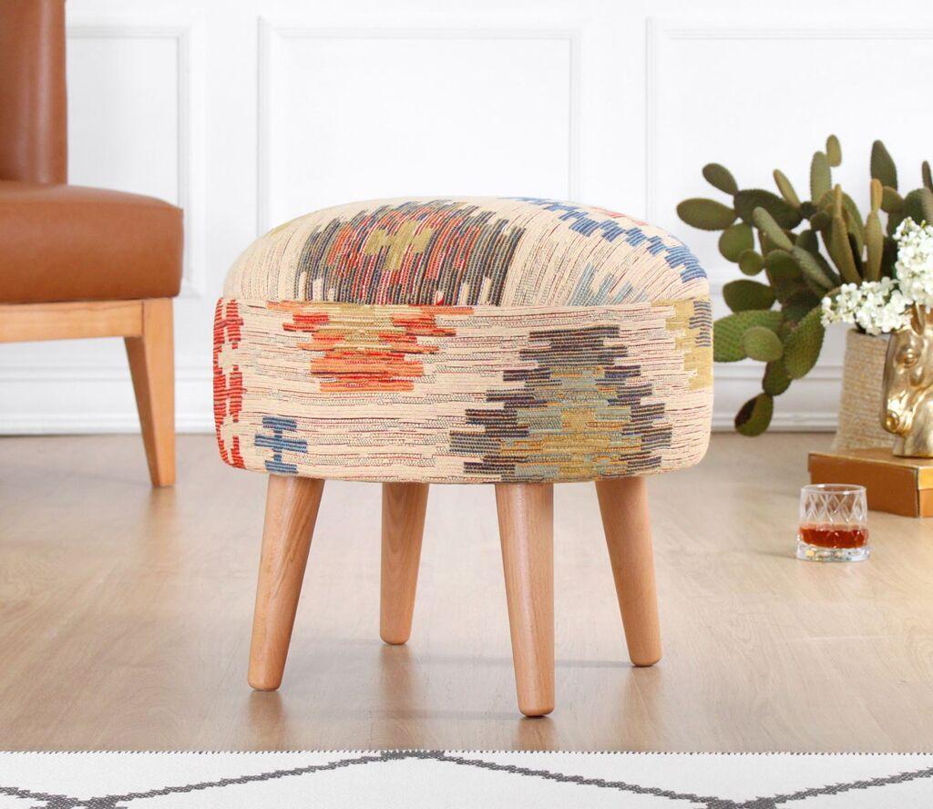 Столче „Ателје дел Софа Сефиан", 46x42x46 см, шарено