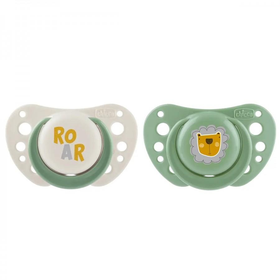 CHICCO Цуцла Лажливка Силикон Air Зелена 2-6М 2Пар.