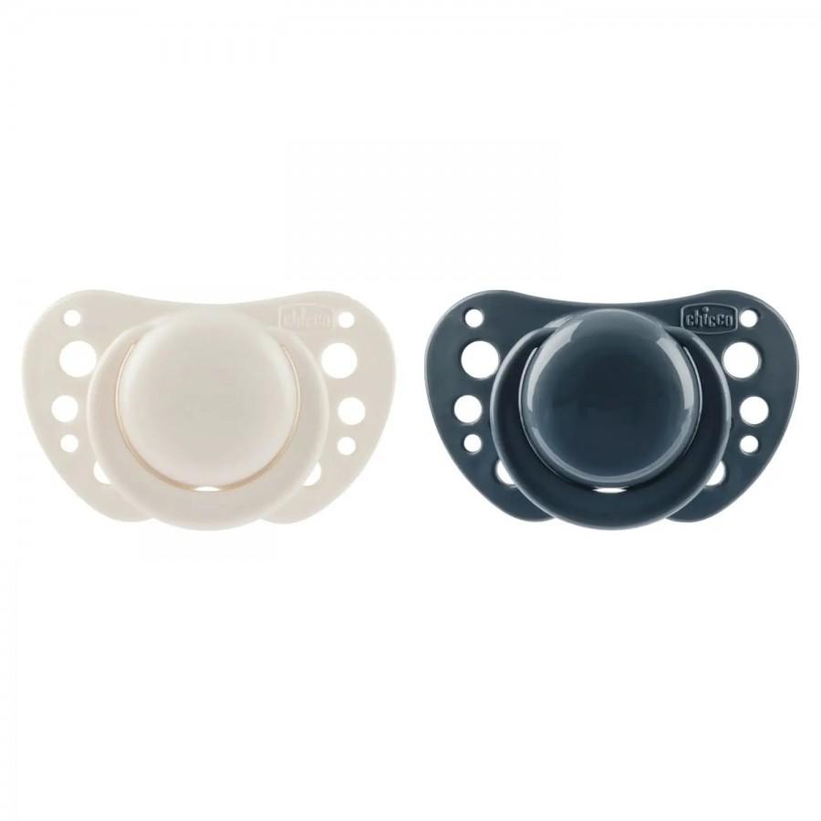 CHICCO Цуцла Лажливка Силикон Air Сина 6-16М 2Пар.