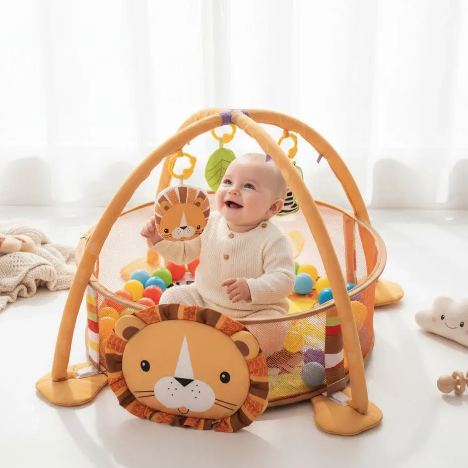 3 во 1 игрална и подлога за играње Лавче