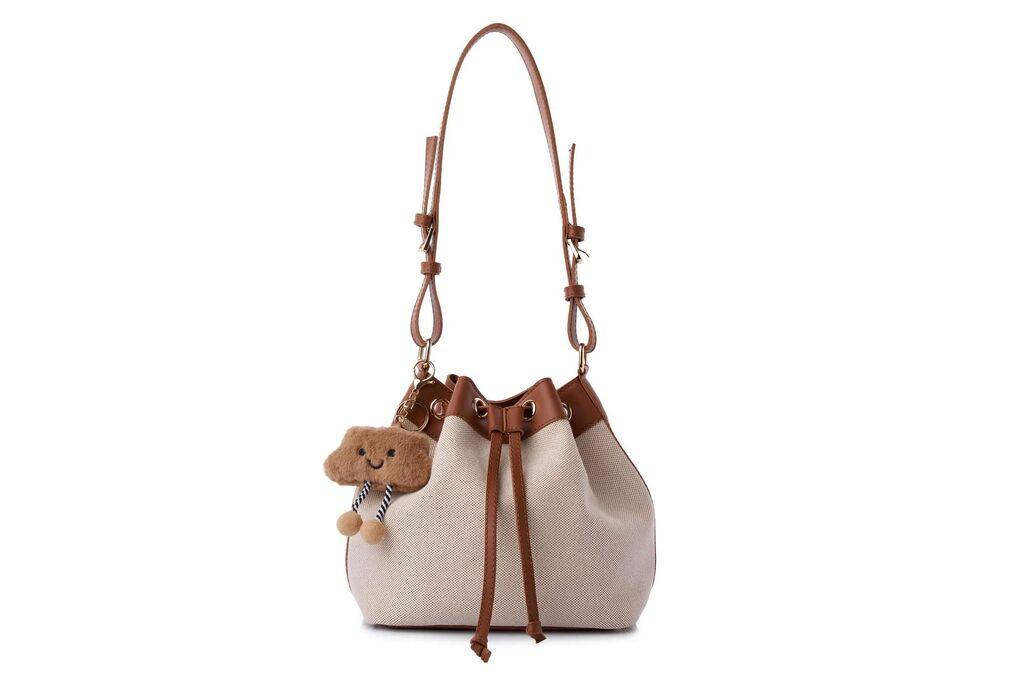 Женска чанта Lucky Bees, вера, кремаста