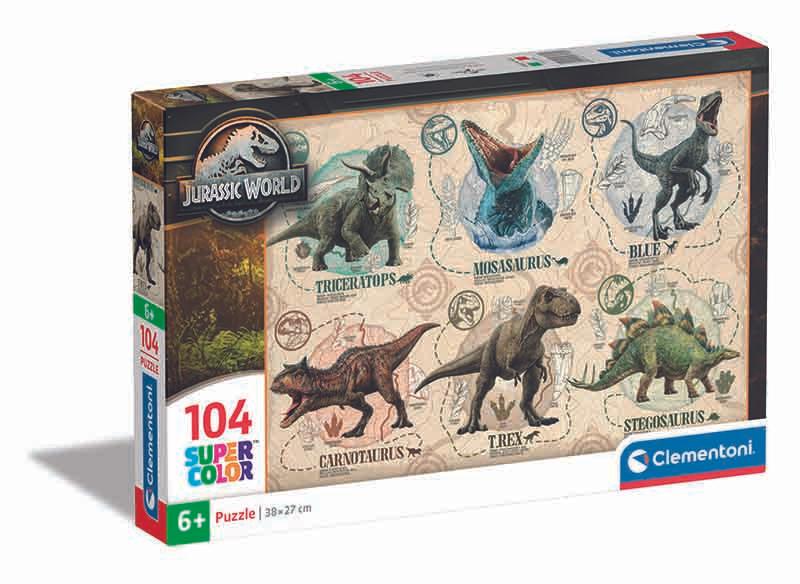CLEMENTONI Children Puzzle "Jurassic World" Сложувалка 104 Парчиња(6+)