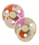 BIBS Morning Bloom ROUND Латех цуцла лажливка 2 (6-18 месеци), 2 цуцли