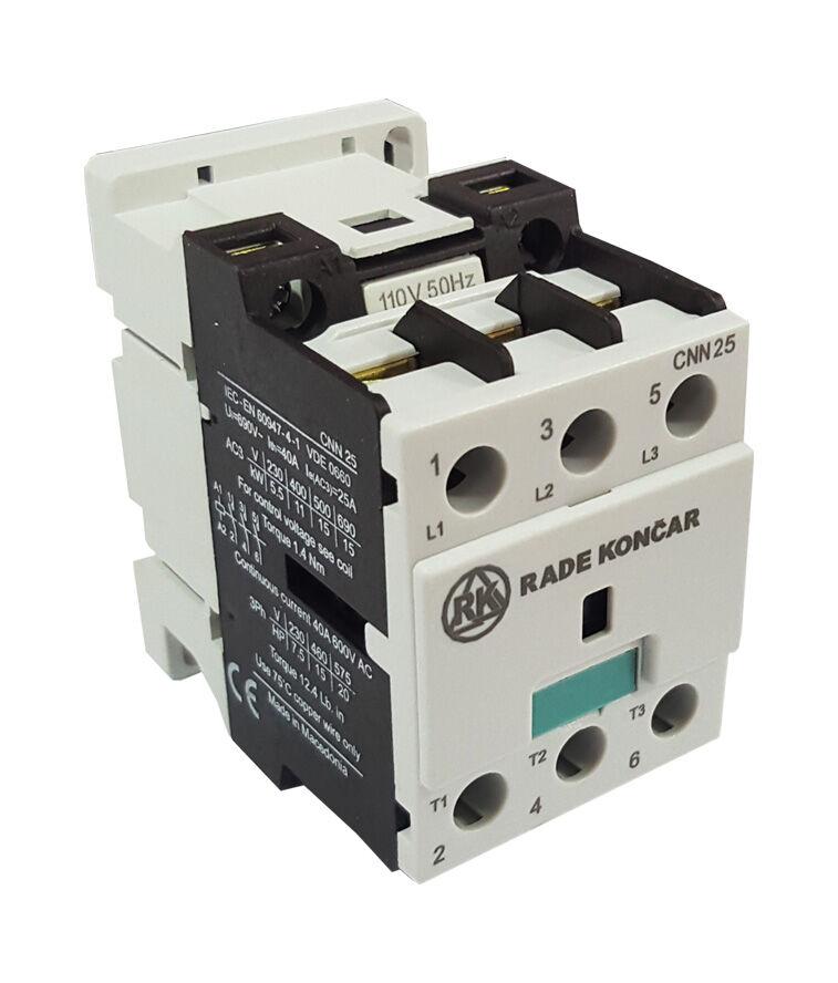 Раде Кончар Контактор 110V AC 25A AC3 ЦНН 25 00