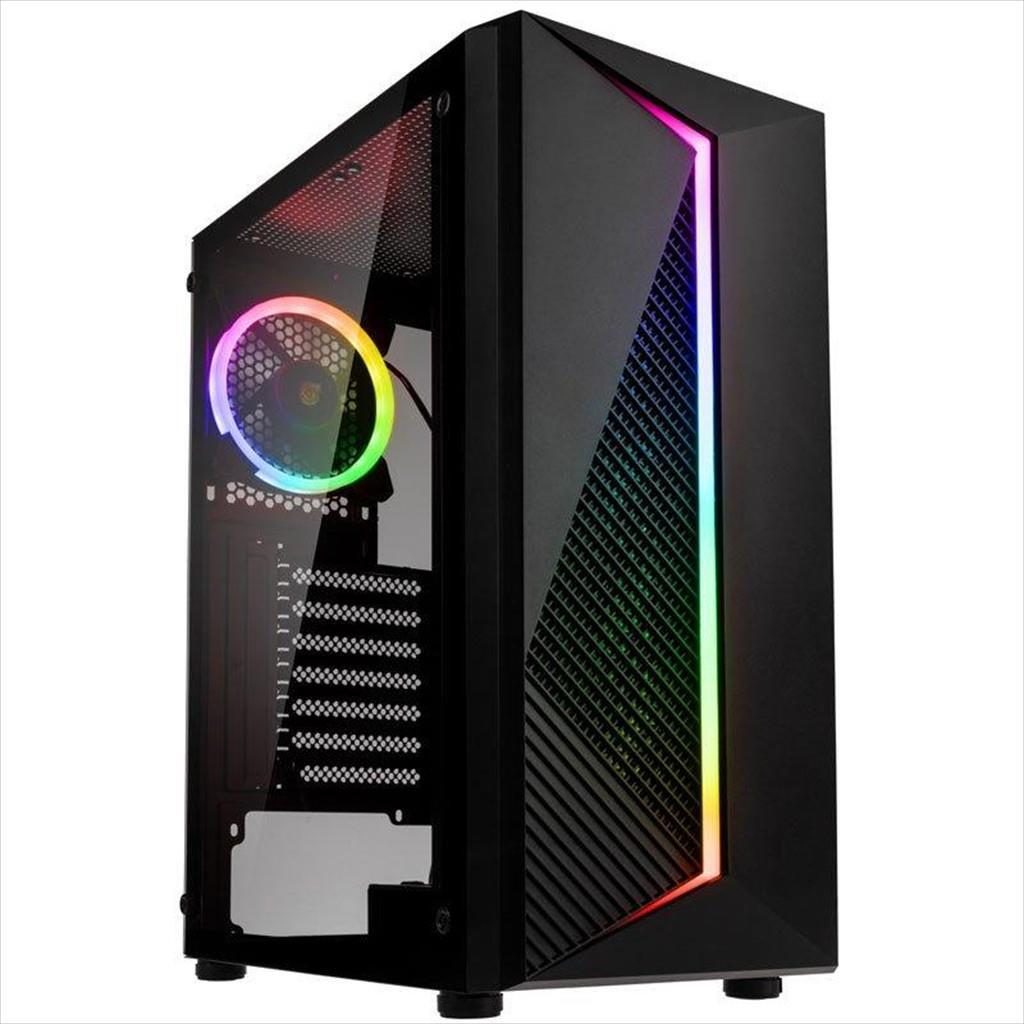 KOLINK Куќиште Inspire X3 Glass ARGB, ATX, Tempered Glass, 1x120mm A-RGB Fan, GEKL-072A, Црно