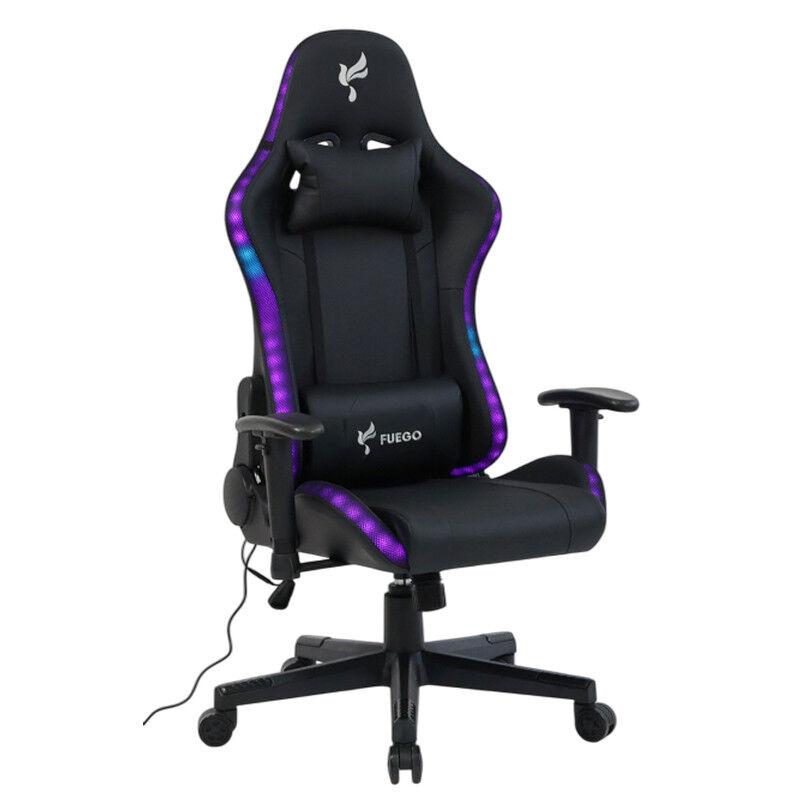 Gaming Chair Fuego GC14 RGB – Столица со RGB осветлување за максимален стил и удобност