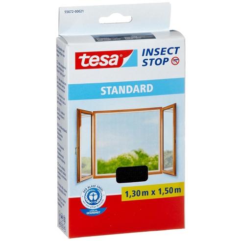 TESA Мрежа, За Прозорци, 1.3*1.5м, Insect Stop, 55672-00021-03, Црна