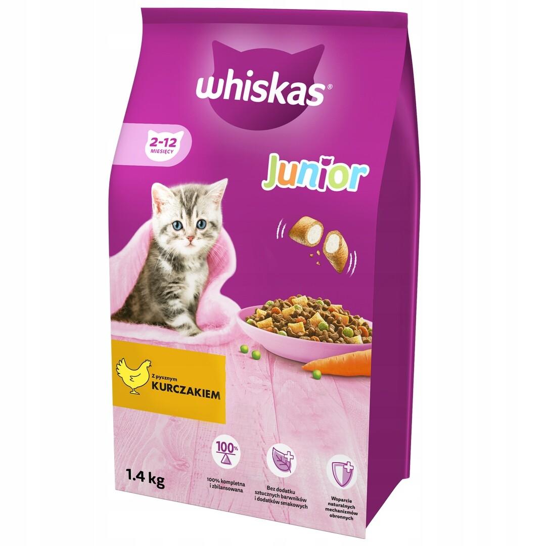 WHISKAS Whiskas Junior Брикети со Пилешко и зеленчук [Вреќа 300г]