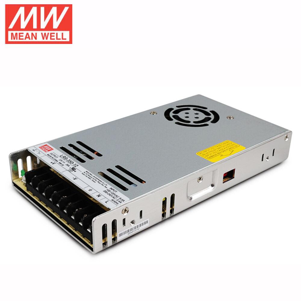 MeanWell Напојување 12V 29A 350W во перфорирано куќиште Mean Well