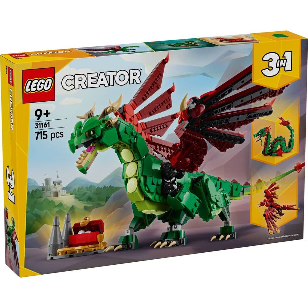 LEGO Creator 3во1 Средновековен Змеј 31161
