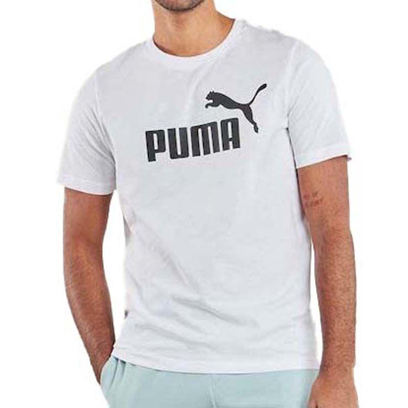 Машка маица Puma со лого на Ess бр.1, бела