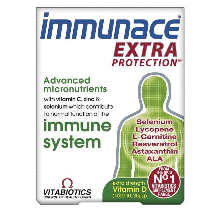 Vitabiotics Immunace Extra Protection таблети за зајакнување на имунитетот, 30 таблети
