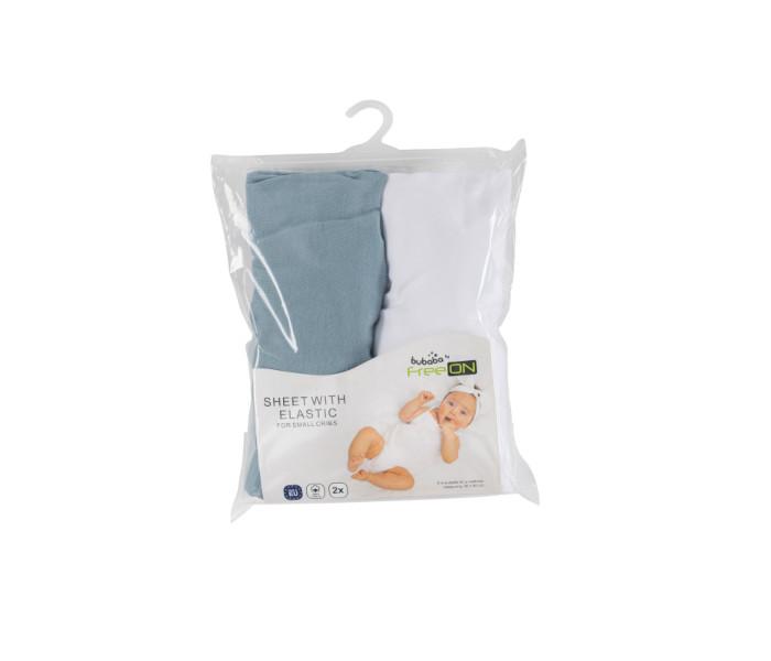 Чаршаф со еластична боја Бубаба 2/1 зелена и бела