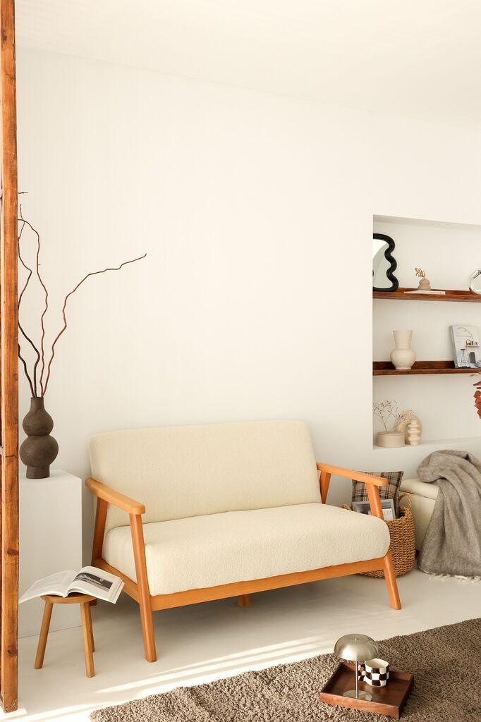 Atelier del Sofa Двосед Nika, 78x133x82cm, Крем