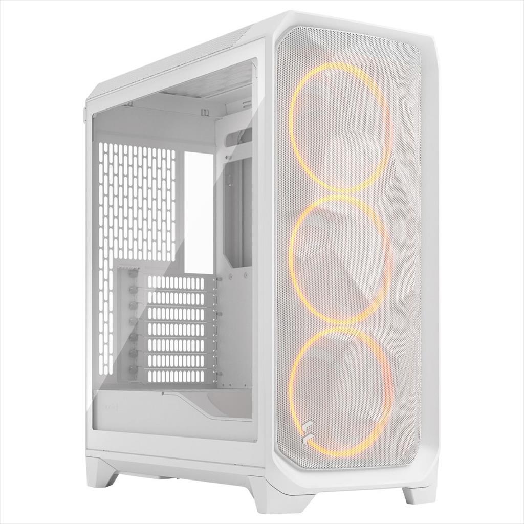Fractal Design Куќиште Meshify 3 E-ATX Mid-Tower Бело ARGB Калено Стакло FD-C-MES3A-07