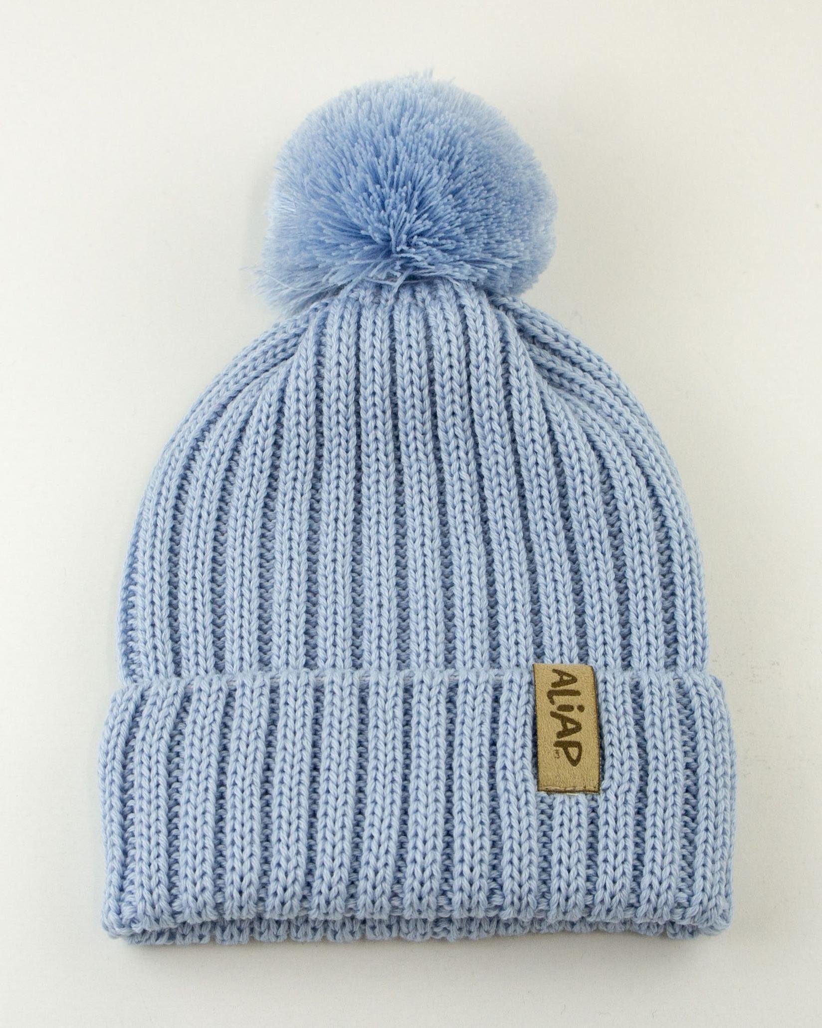 Aliap Капче Beanie 100% мерино волна - сино - 18м-3г