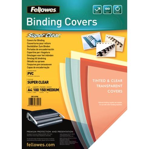 FELLOWES Корици, А4, 1/100, 150 Мик, 5376001