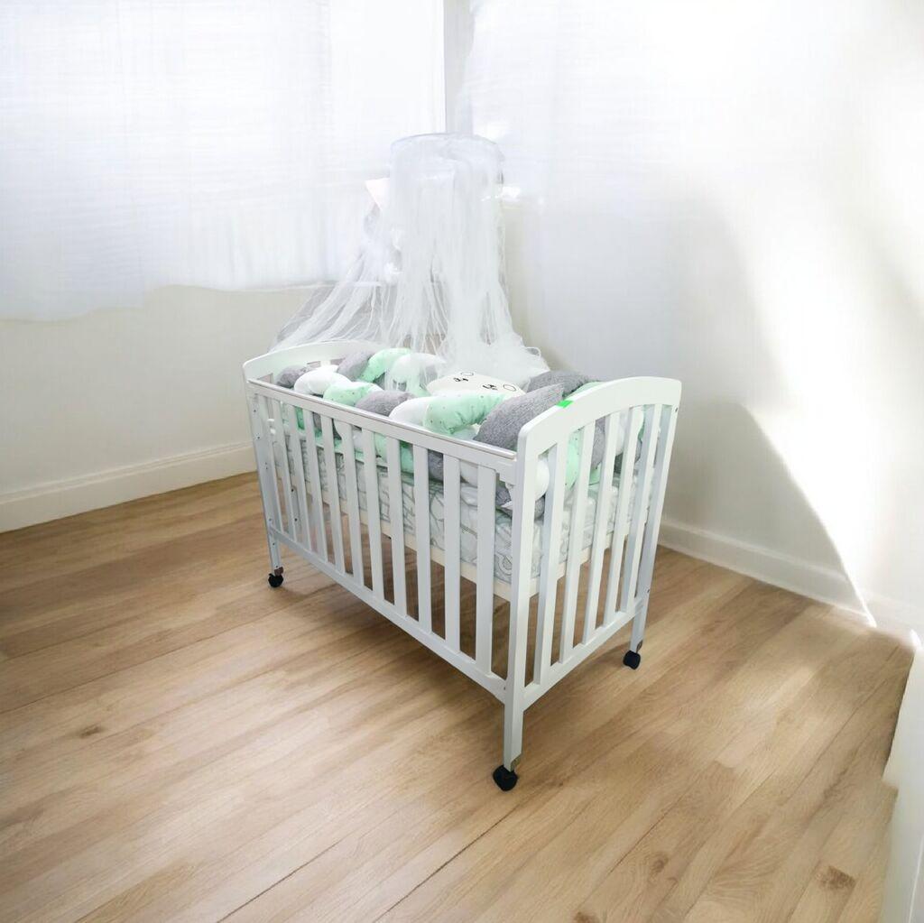 Дрвено бебешко креветче LunaWood-632