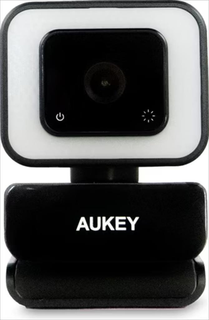 Aukey Веб камера Pc-Lm6 Stream Series With Ring Light, 1080P Usb, 30 Fps, Black