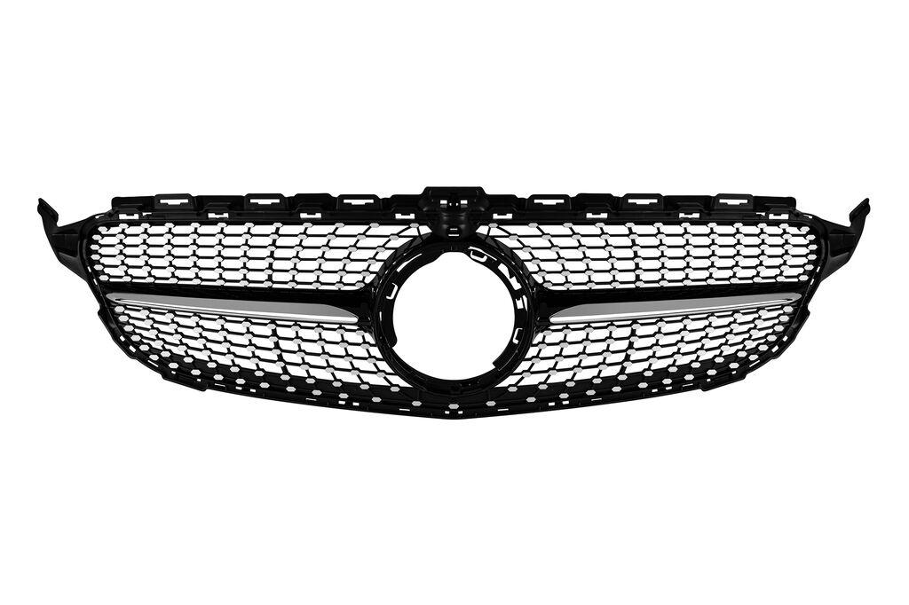 AUTOLUX Хром/црна дијамантна  решетка за Mercedes C класа W205 седан, S205 караван, C205 купе 2019-2020