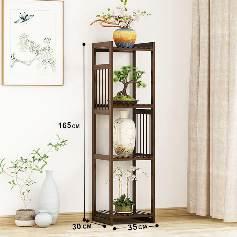 Home idea Сталажа од Бамбус со 4 Полици(130х31х31)