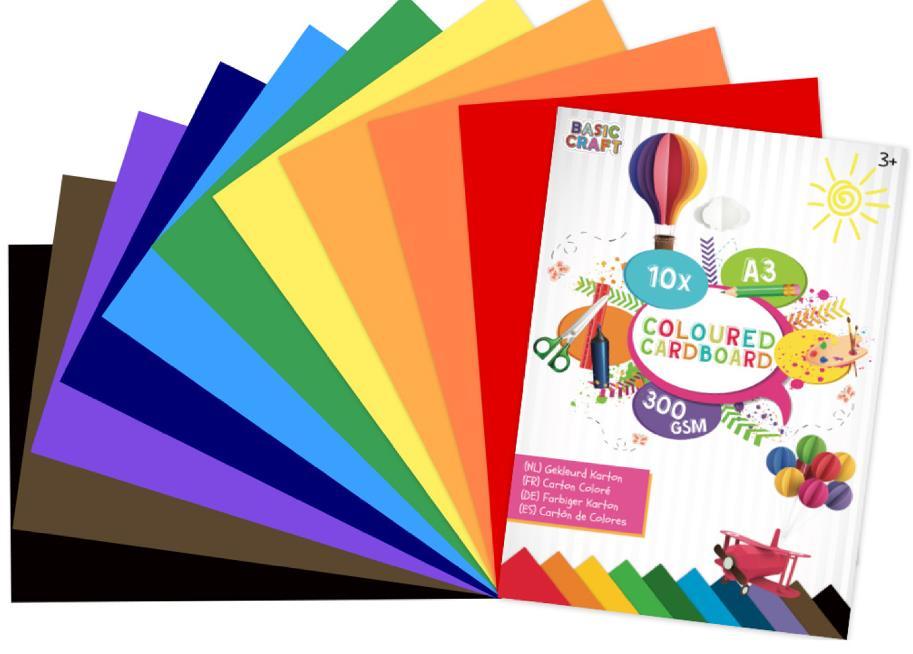 Creative Group Картон Во Боја, А3 Формат, 300 Гр.