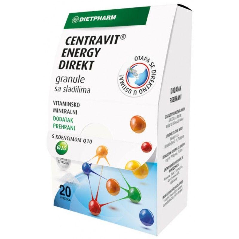 DIETPHARM Centravit Energy Direkt Ќесички Со Вкус на Цитрус,20 Ќесички