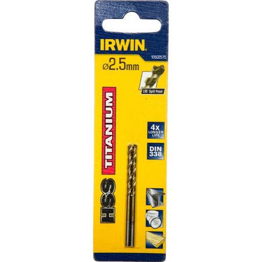 Irwin Бургија за метал 2.5mm HSS DIN338 Titanium 10502575
