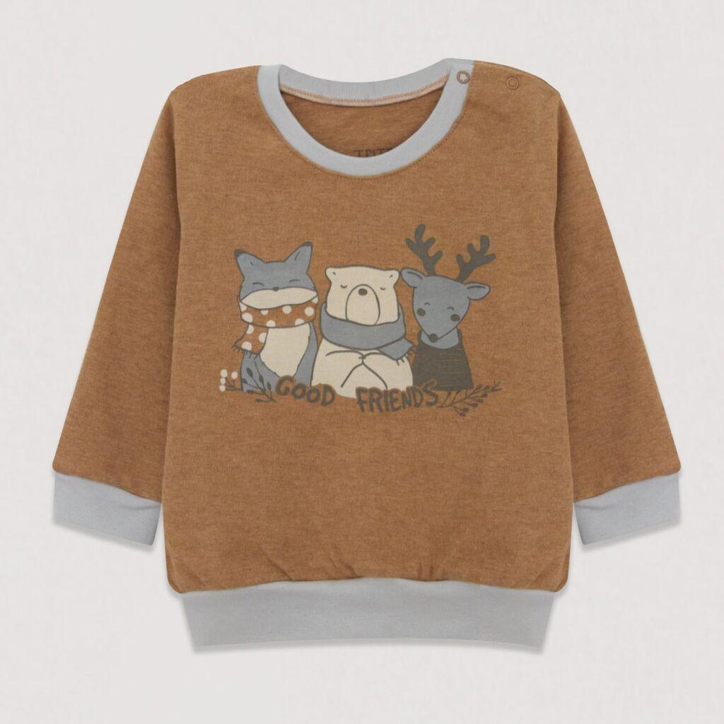 Tritex Бебешка Блуза 1/1 Интерлок - 0202/413 - 56