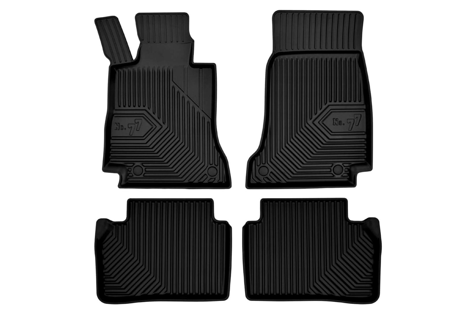 FROGUM 2.5D Гумени патосници модел 77 за Mercedes E класа W213 по 2016г AMG GT купе 4 врати по 2019 година 4 дела