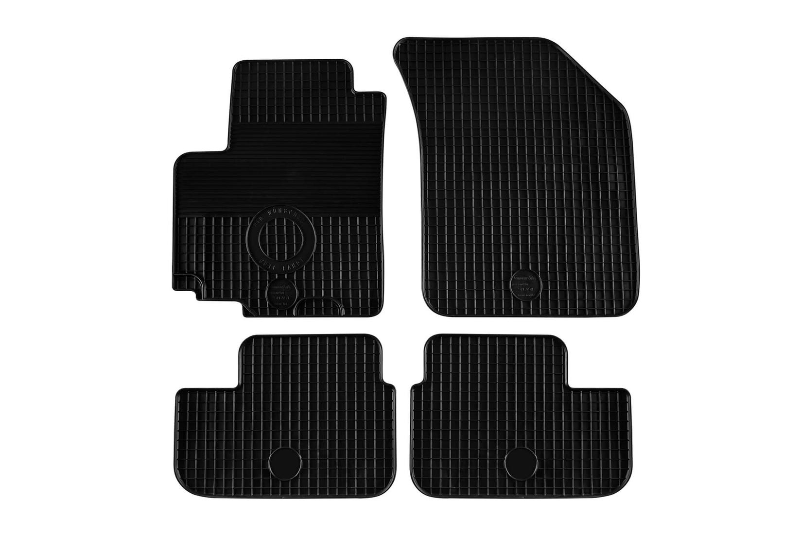 GUMARNY ZUBRI Гумени патосници за Opel Agila Suzuki Splash 2008-2015 4 дела црни