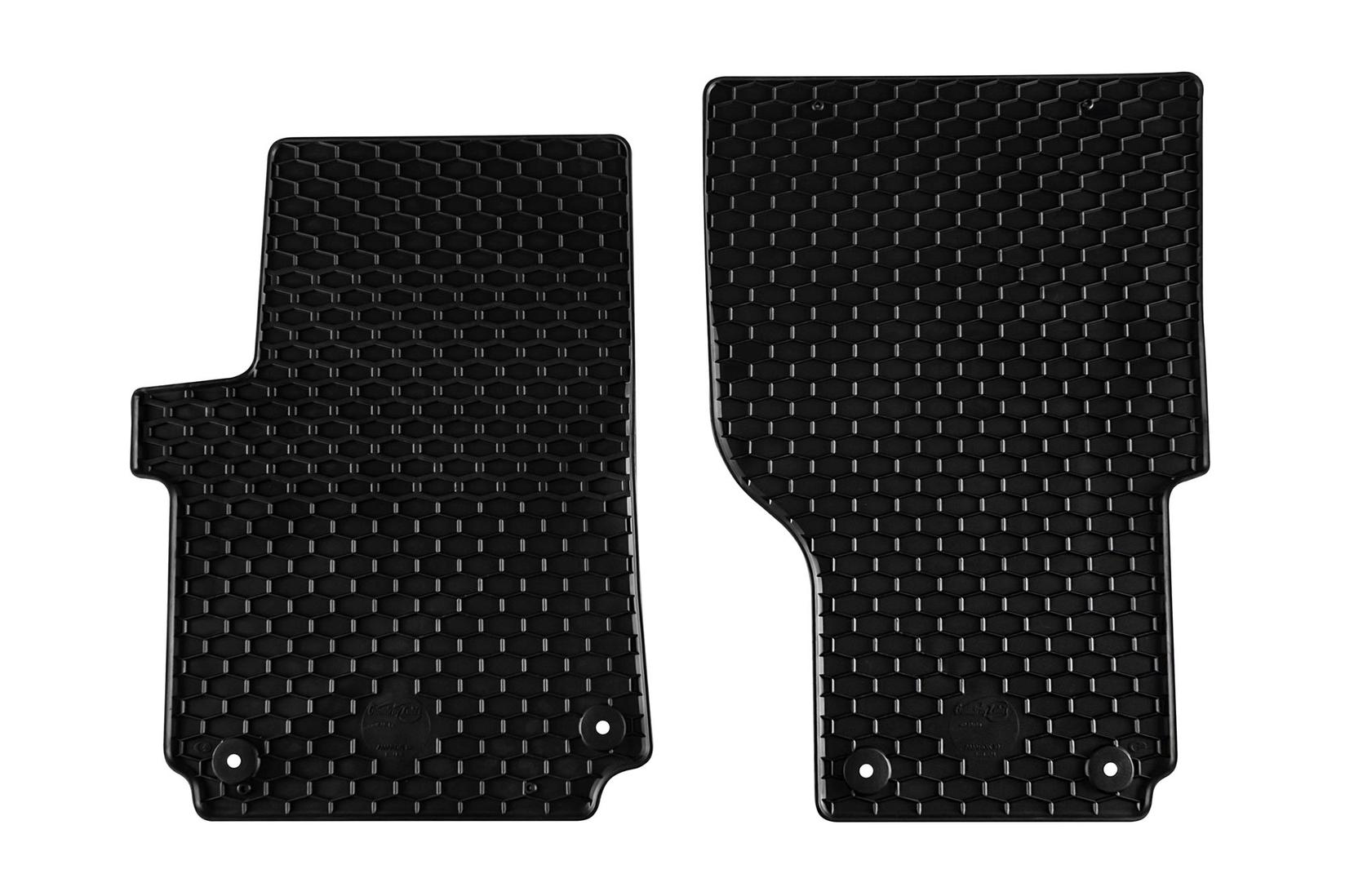 GUMARNY ZUBRI Гумени патосници за VW Amarok 2010-2020 2 дела црни