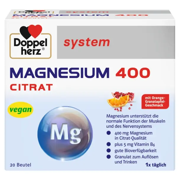 Doppel Herz Гранули за пиење МАГНЕЗИУМ ЦИТРАТ 400
