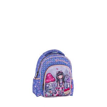 Ранец Мал Gorjuss – 2 Прегради, 2 Странични Џеба, Појачани Ремени, Полиестер 600D, Лого Santoro, Црна