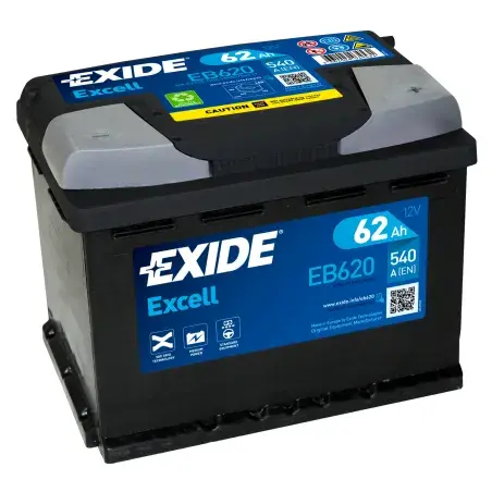 EXIDE Акумулатор Exell 12V 62a 540a D+