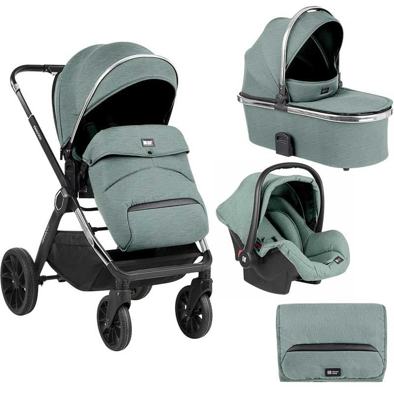 KIKKA BOO Количка 3 во 1 tiffany минт