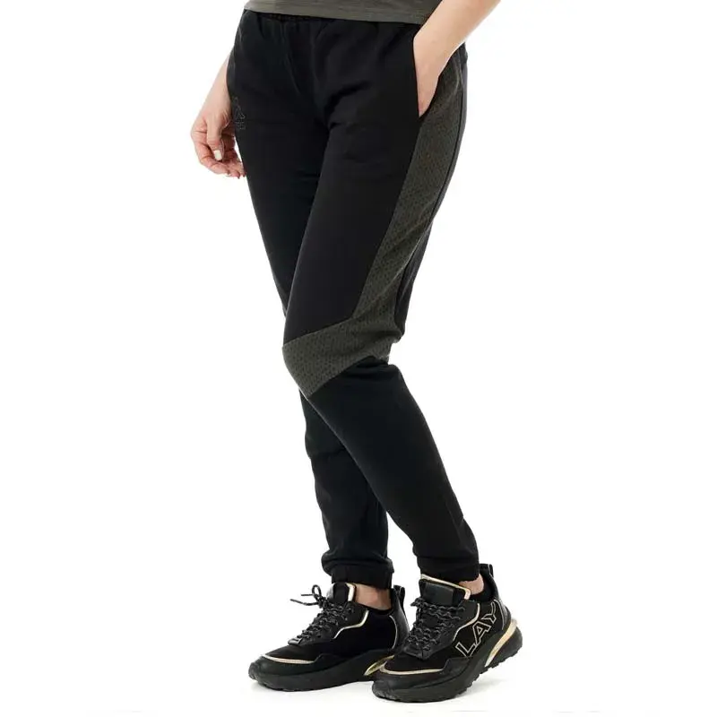 Женски тренерки Kappa со логото на Grail, црни