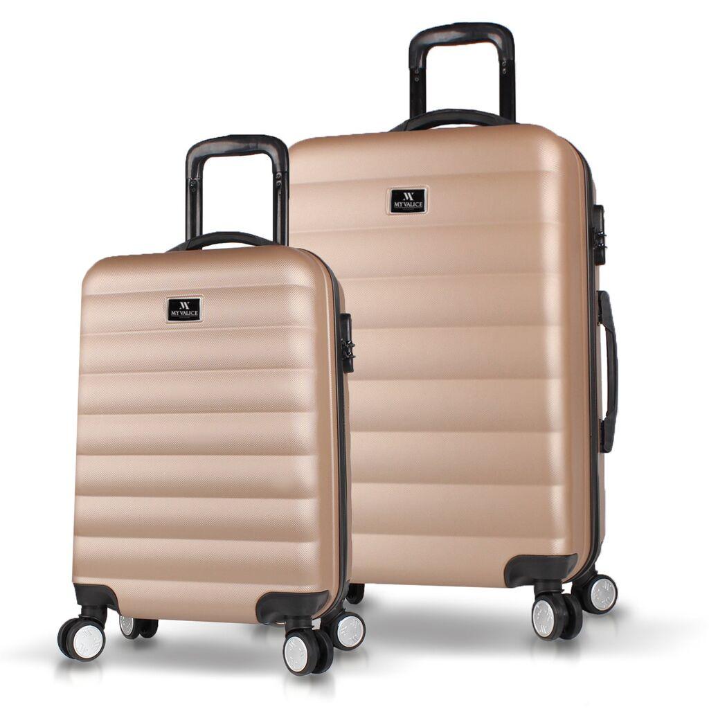Комплет куфери MyValice 6483, 2 дела, златна боја