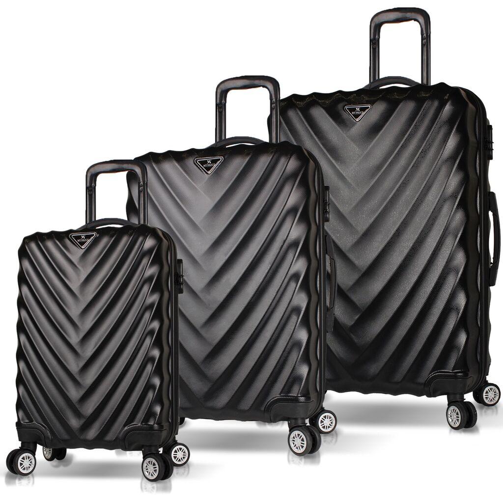 Комплет куфери MyValice 6623, 3 дела, црна