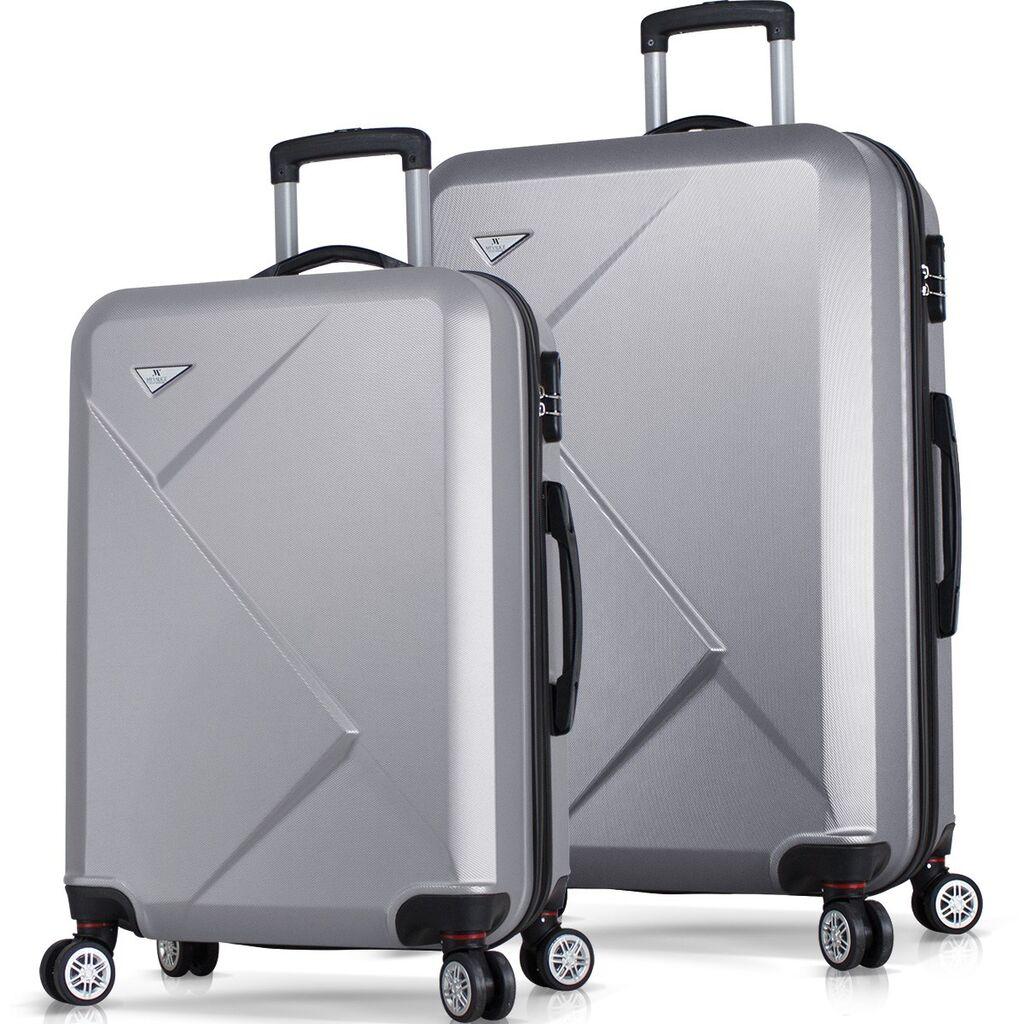 Комплет куфери MyValice 4919, 2 дела, сив